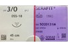Serafit 3/0 multifil (5O20131M) DSS-18 (1 x 45 cm) 24 Fäden (ungefärbt) (SSB) 